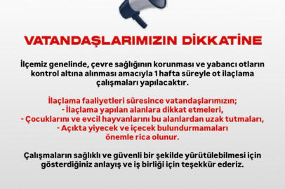 Ulukışla’da 1 Haftalık Ot İlaçlama Çalışması Başlıyor