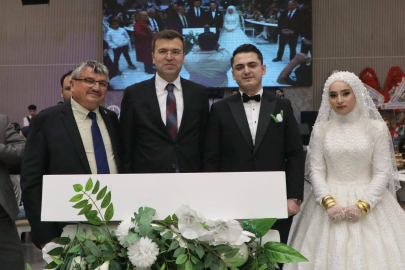 Vali Akmeşe Genç Çiftin Mutluluğuna Ortak Oldu    