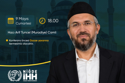 Muradiye Camii’nde Gazze İçin Hayır Çarşısı ve İhsan Şenocak Konferansı Düzenlenecek