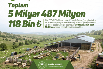 Çiftçilere 5,4 Milyar TL’lik Destek Ödemesi Hesaplara Aktarılıyor