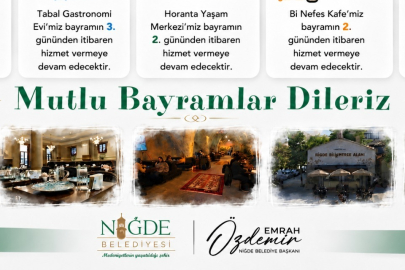 NİĞDE BELEDİYESİ BAYRAM BOYUNCA KESİNTİSİZ HİZMET VERECEK