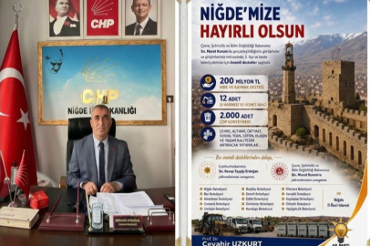 CHP NİĞDE İL BAŞKANI KIVRAKDAL’DAN MİLLETVEKİLİ UZKURT’A SERT TEPKİ: “NİĞDE’NİN ADALETE İHTİYACI VAR!”